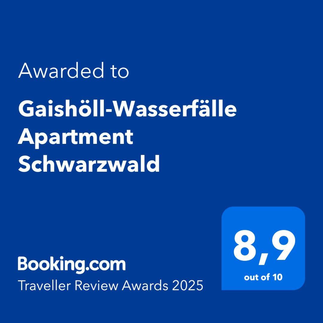 Gaishoell-Wasserfaelle Apartment Schwarzwald Засбахвалден Екстериор снимка